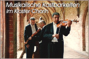 Brandenburgisches Konzertorchester Eberswalde:
Konzerte Musikalische Kostbarkeiten und
Choriner Opernsommer im Kloster Chorin